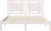 vidaXL Massivholzbett Extra Lang ohne Matratze Weiß 160x210 cm 3309190 Bild 4