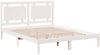 vidaXL Massivholzbett Extra Lang ohne Matratze Weiß 160x210 cm 3309190 Bild 3