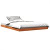 vidaXL Massivholzbett Wachsbraun 140x190 cm Kiefer 847154 Bild 3