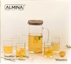 Karaffen-Set mit Deckel aus Glas 1,95L mit 6 Gläser 330 ml transparent Bild 5