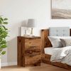 vidaXL Nachttisch Altholz-Optik 40x36x65 cm Holzwerkstoff 856932 Bild 3
