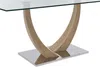 Vente-unique - MELODIE Esstisch Glas TransparentBeige - B 90 cm x H 75 cm x L 180 cm Bild 5