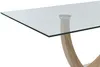 Vente-unique - MELODIE Esstisch Glas TransparentBeige - B 90 cm x H 75 cm x L 180 cm Bild 4