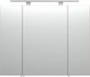 Spiegelschrank Rima Walnuss 80 cm mit LED Spiegellampe Bild 3