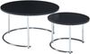 Couchtisch Christchurch 2er Set Schwarz/Chromfarben [en. casa] Bild 3