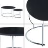 Couchtisch Christchurch 2er Set Schwarz/Chromfarben [en. casa] Bild 5