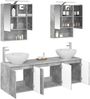 vidaXL Badezimmerschrank-Set 5 pcs Betongrau Holzwerkstoff 3406482 Bild 3