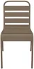 Vente-unique - MIRMANDE Garden dining set Metall Schokoladenbraun - B 59 cm x H 79 cm x L 47,5 cm Bild 3