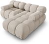 Micadoni Modulares Ecksofa Bellis 3-Sitzer Rechts 3D-Stoff Sonic Helles Beige Bild 3