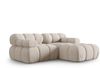 Micadoni Modulares Ecksofa Bellis 3-Sitzer Rechts 3D-Stoff Sonic Helles Beige Bild 2