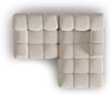 Micadoni Modulares Ecksofa Bellis 3-Sitzer Rechts 3D-Stoff Sonic Helles Beige Bild 5