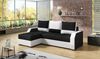 Sofa Aris Schwarz Weiß Ecksofa Sawana Soft mit Bettkasten | beideseitig montierbar Bild 2