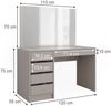 Schminktisch Sherry Cashmere 120 cm mit Spiegel Vicco Bild 3