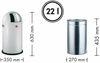 Wesco 'Pushboy Junior' Abfallsammler, 22 Liter, Stahlblech, Rot Bild 3