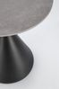 Couchtisch Anolo aus Metall und Feinsteinzeug in Marmor-Optik, modern, rund, schwarz, Ø 50 cm Bild 2