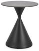Couchtisch Anolo aus Metall und Feinsteinzeug in Marmor-Optik, modern, rund, schwarz, Ø 50 cm Bild 4