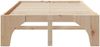 vidaXL Bettrahmen Braun 140 x 190 cm Massives Kiefernholz 872992 Bild 5