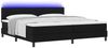 vidaXL Boxspringbett mit Matratze mit LED Schwarz 200 x 200 cm Stoff 3342158 Bild 3