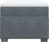 vidaXL Boxspringbett mit Matratze Dunkelgrau 100x200 cm Samt 3285264 Bild 4