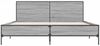 vidaXL Bettgestell Grau Sonoma 140x200 cm Holzwerkstoff und Metall 3280000 Bild 4