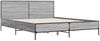 vidaXL Bettgestell Grau Sonoma 140x200 cm Holzwerkstoff und Metall 3280000 Bild 3