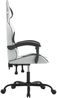 vidaXL Gaming-Stuhl Drehbar Weiß und Schwarz Kunstleder 349529 Bild 4
