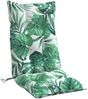 vidaXL Hochlehner-Auflagen 4 Stk. Blattmuster Oxford-Gewebe 377639 Bild 5