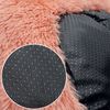 lionto Donut Katzenkissen, rundes Bett mit Plüschbezug & Anti-Rutsch-Boden, erhöhter Rand für Geborgenheit, 60 cm Durchmesser, rosa Bild 2
