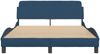 vidaXL Bettgestell mit Kopfteil "Dover" Blau 140x190 cm Stoff 373171 Bild 4