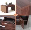 Schreibtisch klein 136 x 101 x 75 cm Eiche braun – Bürotisch Eckschreibtisch RICOO WM083-OW Bild 4