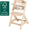 roba Babyhochstuhl Liv Up inkl. Hochstuhl Organizer - Kinderhochstuhl aus FSC zertifizierte, Holz - ab 6 Monaten - bis 70 kg belastbar - Natur Bild 3
