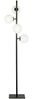Stehlampe ENOIRE 4-flammig Schwarz mit Glaskugeln in Opalweiß, Höhe 150cm Bild 2