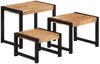 vidaXL Satztische 3 Stk. Massivholz 321552 Bild 2