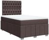 vidaXL Boxspringbett mit Matratze Dunkelbraun 120x200 cm Stoff 3291645 Bild 2