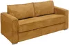 Vente-unique - LORETO Sofa SamtStoff Gelb - B 223 cm95 cm x H 90 cm x L 215 cm Bild 4