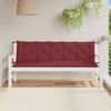 vidaXL Gartenbank-Auflagen 2 Stk. Melange Weinrot 180x50x7 cm Stoff 4002628 Bild 3