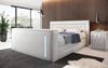 Boxspringbett Divalo mit TV Lift und Stauraum 140x200 Weiß H4 (100kg+) Bild 2