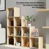 MIADOMODO® Treppenregal - Sonoma, 10 Fächer, 129,5x29x129,5 cm, für Wohnzimmer, Stabil, Offen, Freistehend, Indoor, aus MDF-Platte - Stufenregal, Raumteiler Regal, Bücherregal, Standregal Bild 3