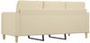 vidaXL 3-Sitzer-Sofa Creme 180 cm Stoff 359101 Bild 5