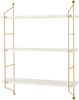 en.casa 'Ösel' Wandregal Marmoroptik, Stahl / MDF weiß, 63,5 x 15 x 48 cm Bild 2