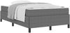 vidaXL Bettrahmen mit Matratze Hellgrau 120 x 200 cm Stoff 3399115 Bild 3