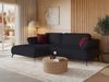 Selsey 'Avolla' Ecksofa mit Schlaffunktion, Bettkasten und hydrophober Chenille, linksseitig, Anthrazit Bild 3