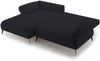 Selsey 'Avolla' Ecksofa mit Schlaffunktion, Bettkasten und hydrophober Chenille, linksseitig, Anthrazit Bild 4