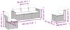 vidaXL 5-tlg. Garten-Sofagarnitur mit Kissen Braun Poly Rattan 3251130 Bild 3