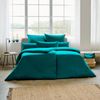 Estella Bettwäsche Takoma 6873 050 Petrol Mako Interlock Jersey 135 x 200 + 80 x 80 cm Bild 4