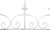 Gartenzaun LINUS 4er Set Antik - 124x1x116cm, Metall, Antik-Weiß | Steckzaun Element Rankzaun Eisen Bild 5