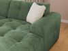 luma-home Modernes Ecksofa mit Ottomane rechts, mit markanten Steppungen, Chenille in Grün, 234 x 161 x 79 cm Bild 5