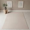 KADIMA DESIGN Teppich ILLER Wohnzimmer Schlafzimmer Waschbar Wohnzimmerteppich Esszimmer, Läufer, Höhe: 14 mm, Beige, 80x150 cm, Strapazierfähig Fußbodenheizung 3D Waschbar Bild 3
