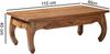 Couchtisch Massiv-Holz Sheesham 110 cm breit Wohnzimmer-Tisch Design dunkel-braun Landhaus-Stil Beistelltisch Bild 4