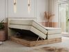 Boxspringbett VENETO KING, Doppelbett mit Multipocket-Matratze, Polsterbett mit Kopfstütze - 180 x 200 cm - Beige Velvet - H4 Bild 2